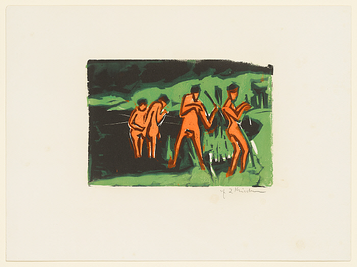 Bathers Throwing Reeds (Mit Schilf Werfende Badende) Slider Image 2